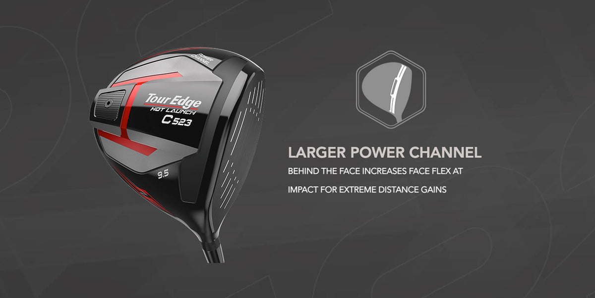 The C523 driver features a large power channel behind the face to increase face flexion at impact for extreme distance gains.
