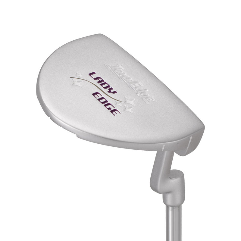 sole view of tour edge lady edge putter violet white