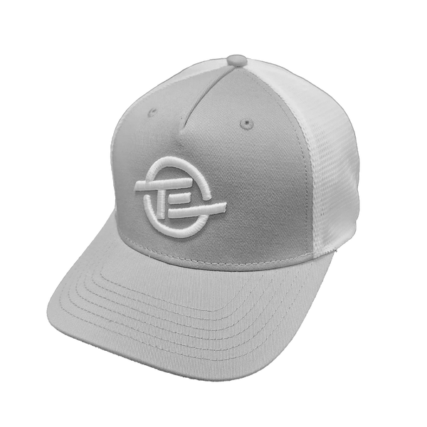 Tour Edge Emblem Trucker Cap - Grey/White