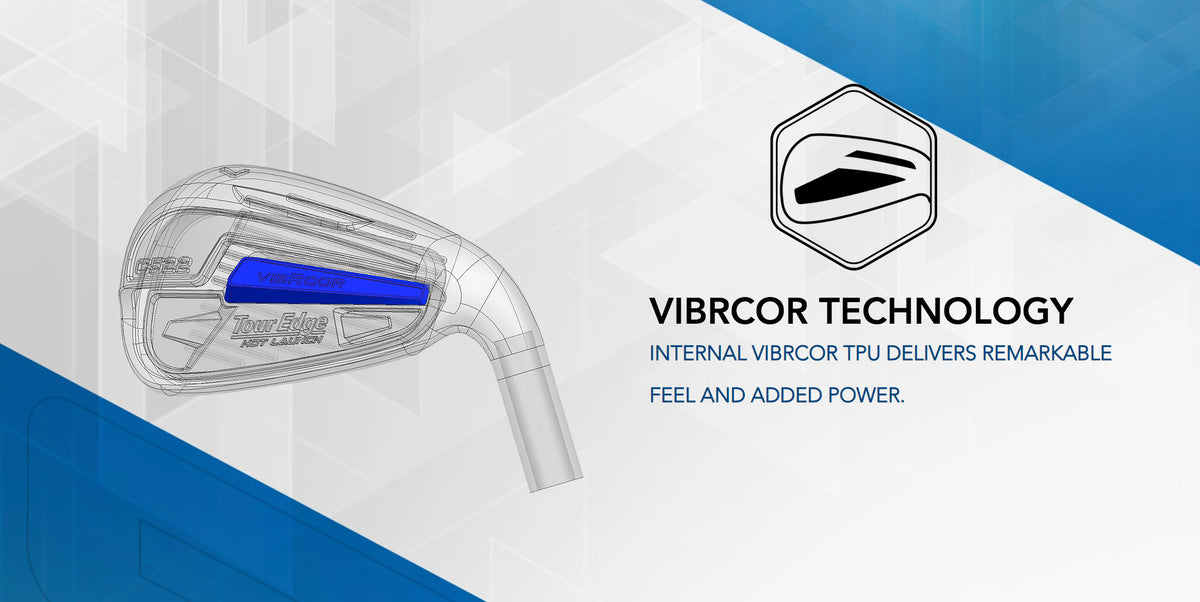 The Tour Edge Hot Launch C522 irons feature Vibrcor technology. This proprietary technology increases sound and feel.