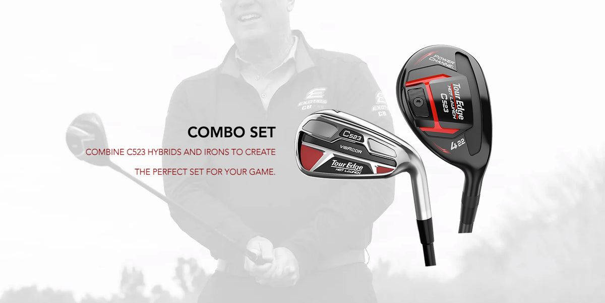 The C523 Combo set is available with two hybrids and 5 irons 