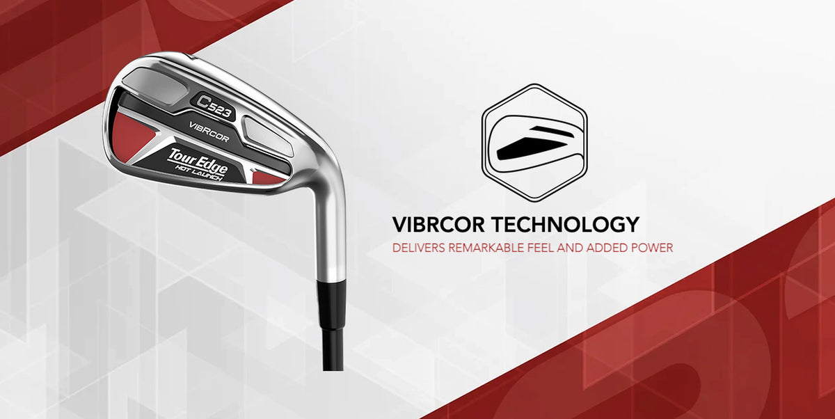 The c523 irons feature vibrcor technology to deliver incredible feel and power