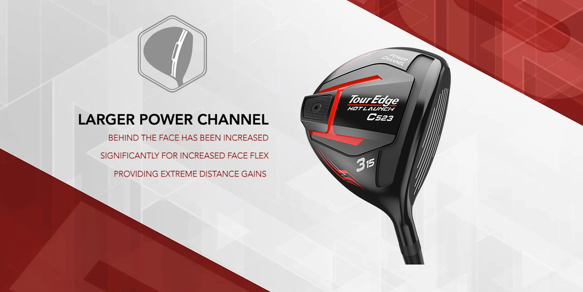The C523 Fairway features a large power channel to increase face flex to provide extreme distance gains