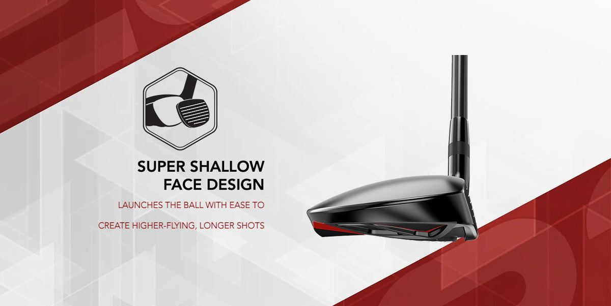 The E523 fairway has a super shallow face design to launch the ball with ease and produce long shots.
