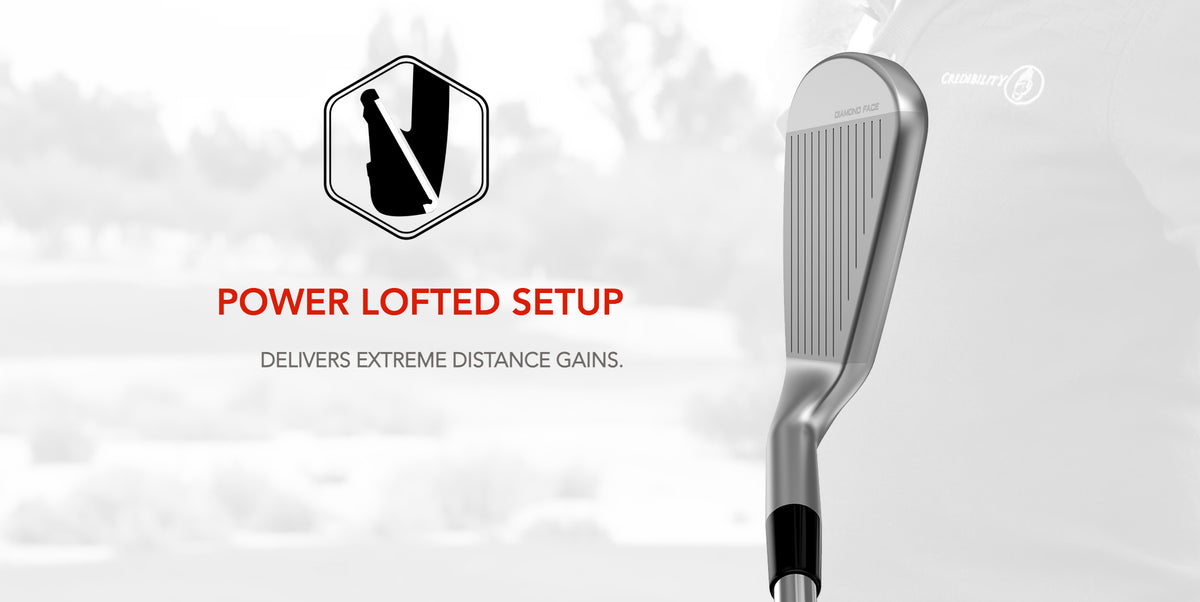 The Tour Edge Exotics E722 irons are power lofted to deliver extreme distance gains.