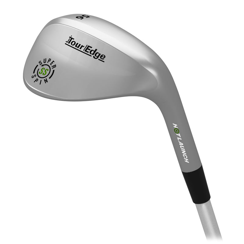 sole view of tour edge hot launch 4 superspin wedge