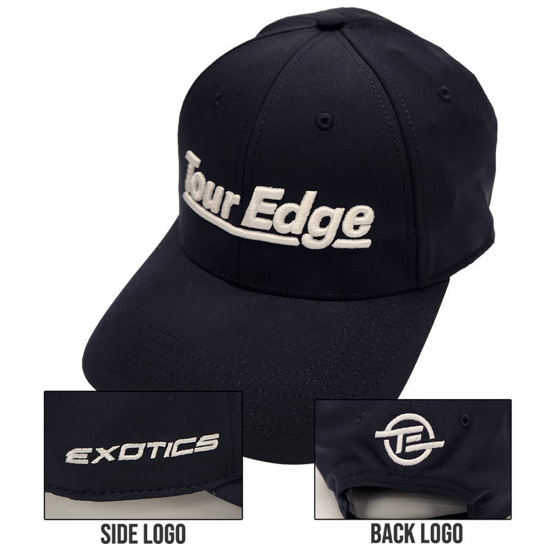Tour Edge Logo Performance Cap - Navy/White Logo