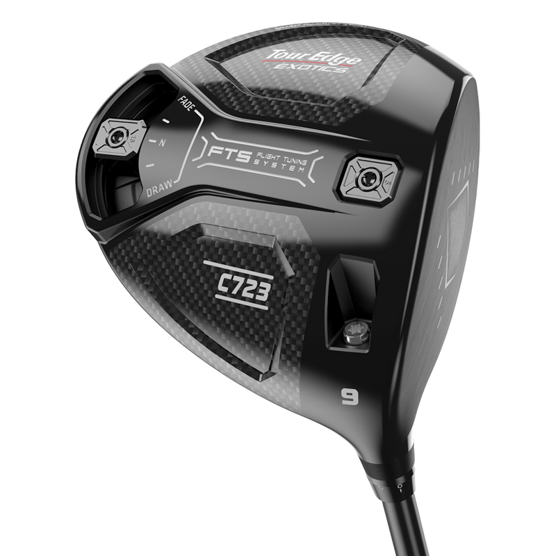 Back and face view of Tour Edge Exotics C723 Driver