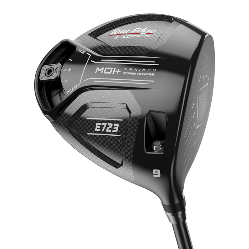 back and face view of Tour Edge Exotics E723 driver