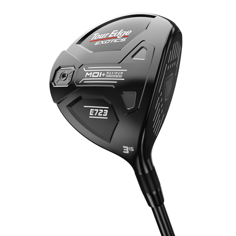 back and face view of Tour Edge Exotics E723 fairway