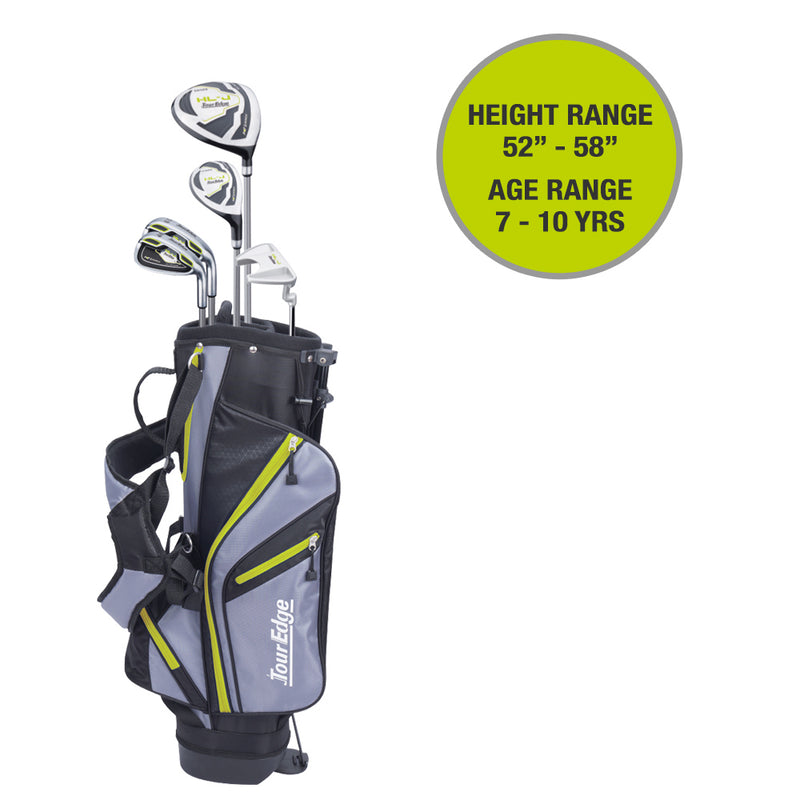 image of tour edge hl-j 7-10 year old packaged golf club set