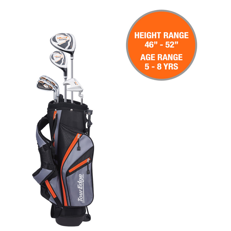 image of tour edge hl-j 5-8 year old packaged golf club set